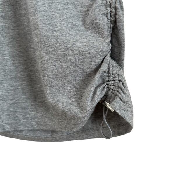 Michael Kors Gray Ruched Top Size Large EUC - Picture 3 of 7